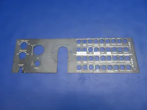 Beech 76 Duchess RH Instrument Stock Panel P/N 105-320012-7 (0126-1788)